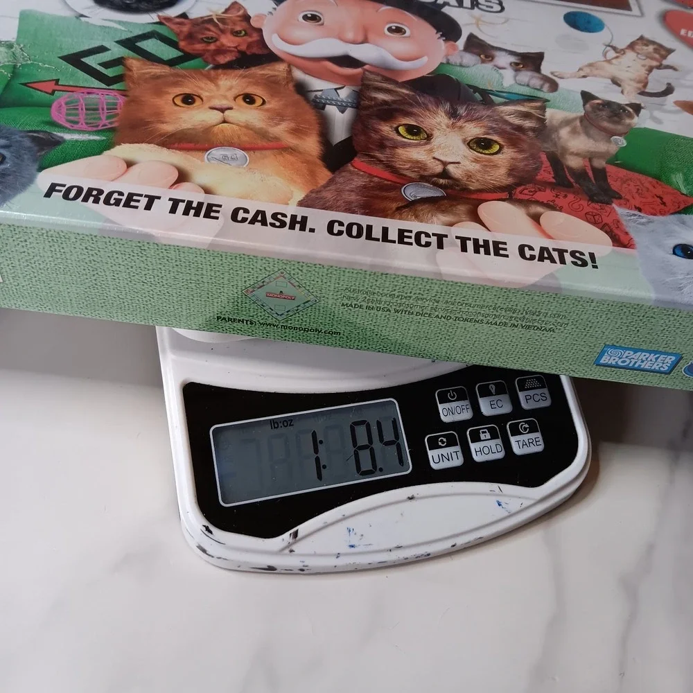 Monopoly Crazy for Cats Pet Edition Board Game Hasbro E9675 Ages 8+ New